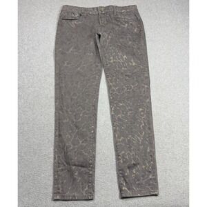 Cult Of Individuality Jeans Womens 29 (30x29) Gray Metallic Splatter Zen Slim